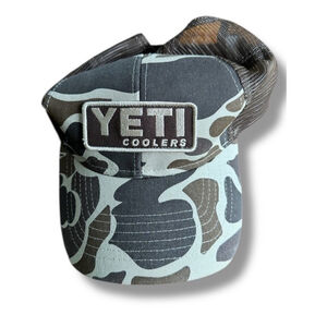 Yeti Coolers Trucker Camo Hat Mesh Snapback Adjustable Camouflage Brown Hat 2015